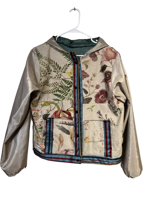 Floral bomber jacket